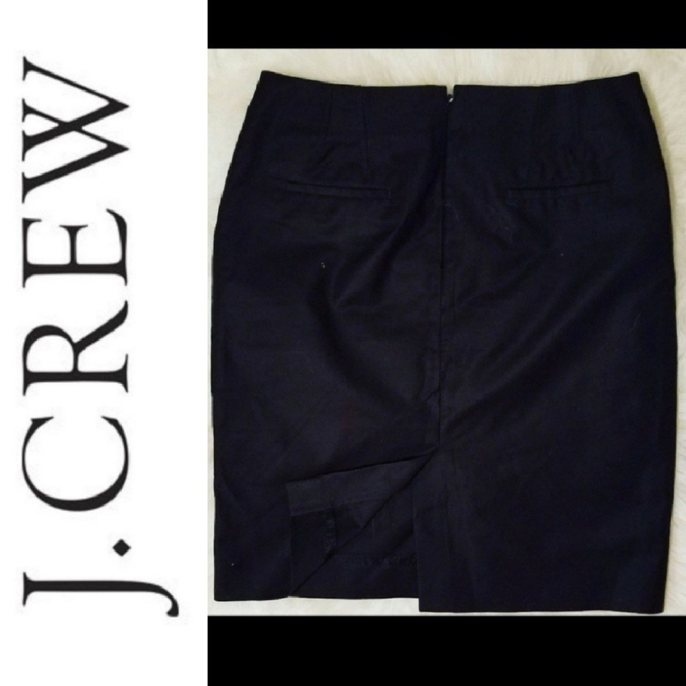 Black J Crew No 2. Pencil Skirt Sz10